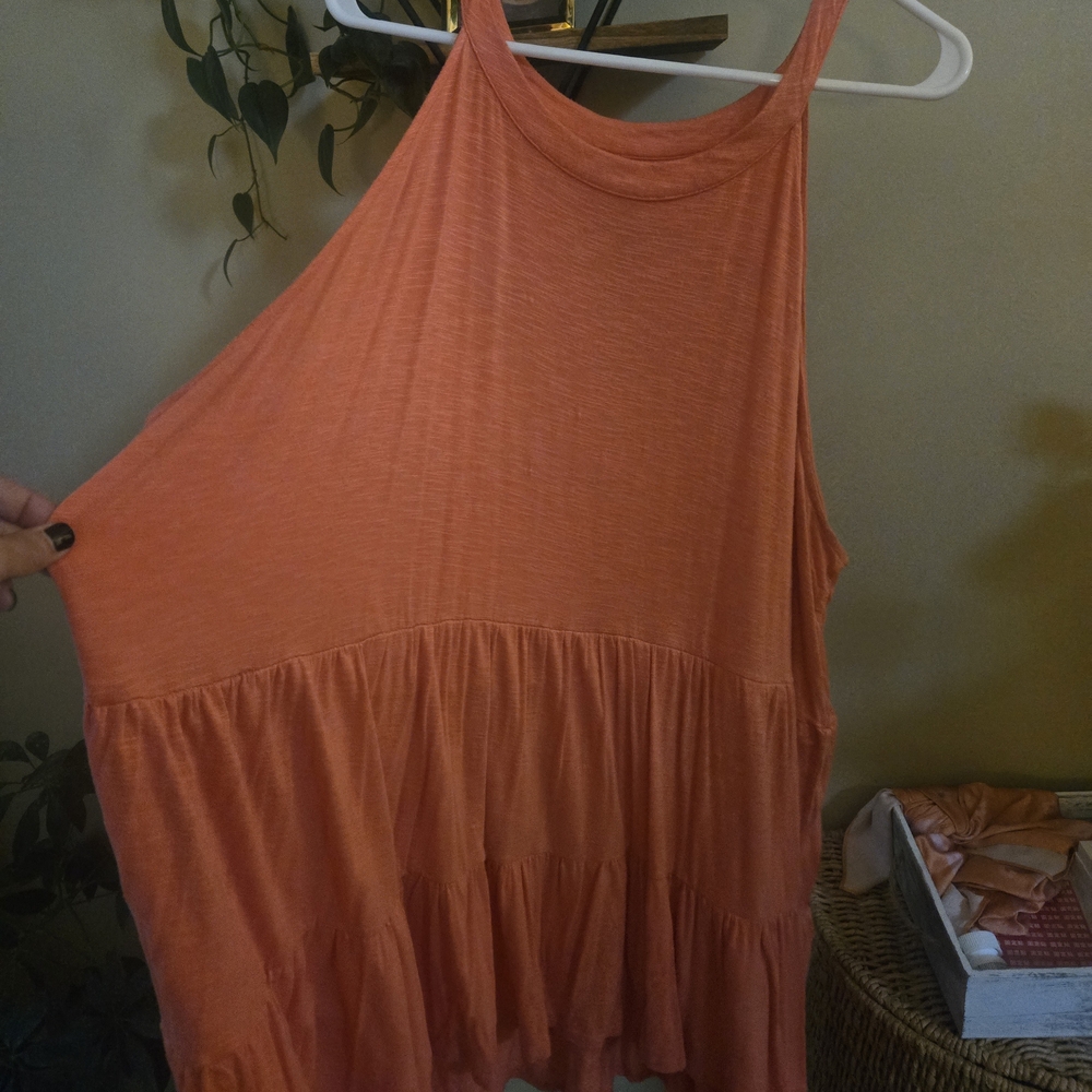 Torrid Coral Sleeveless Knit Top